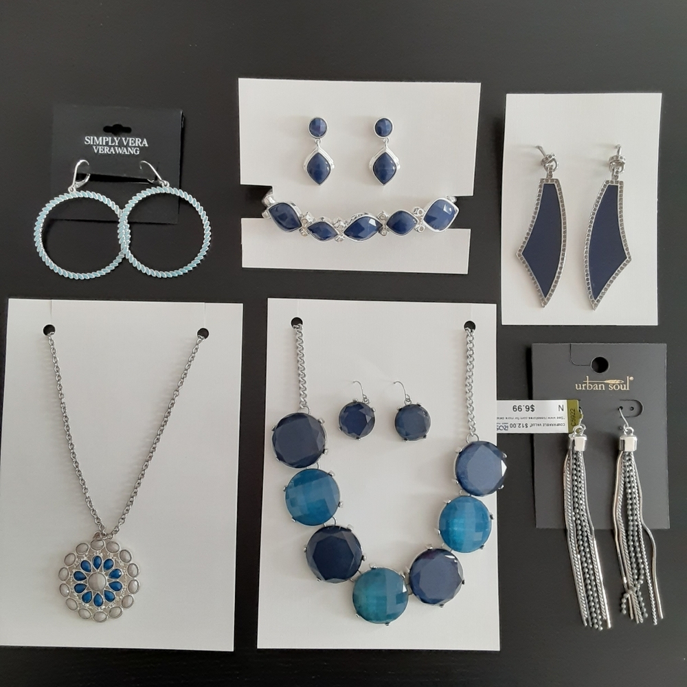 BLUE costume jewelry